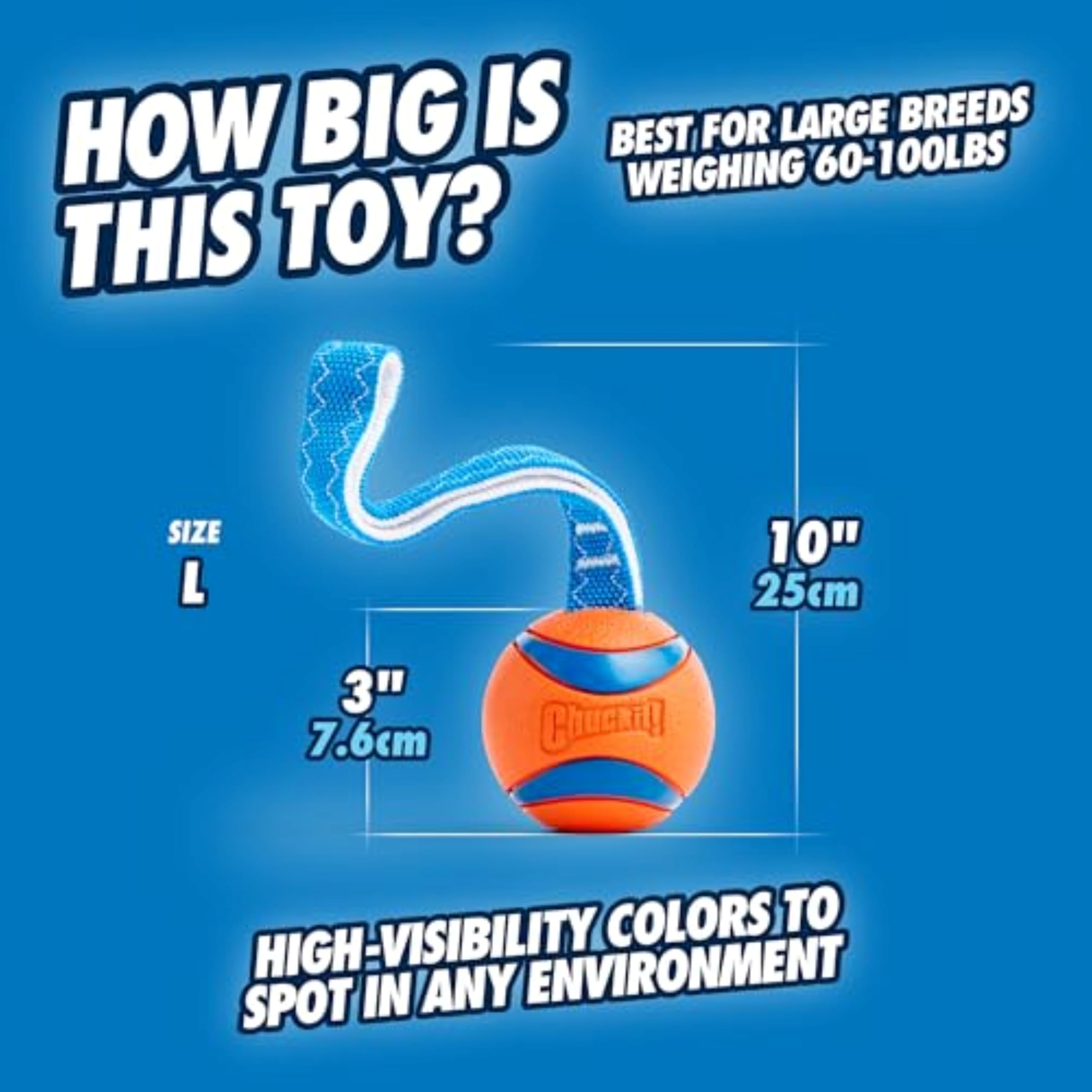 Chuckit Ultra Tug para juego de tirones entre perros.