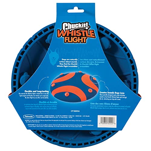 Chuckit Whistle Flight lanzamiento preciso, ideal para mejorar la puntería durante el juego.