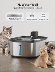 Sensor de movimiento detecta a la mascota a 1.5 m para dispensar.