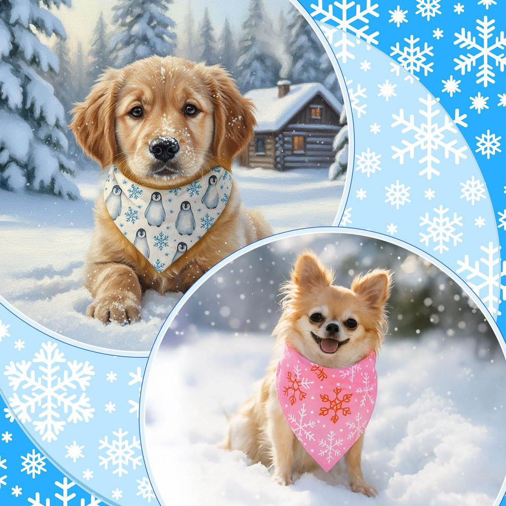 Bandanas de poliéster Chunful para perros, material suave y lavable