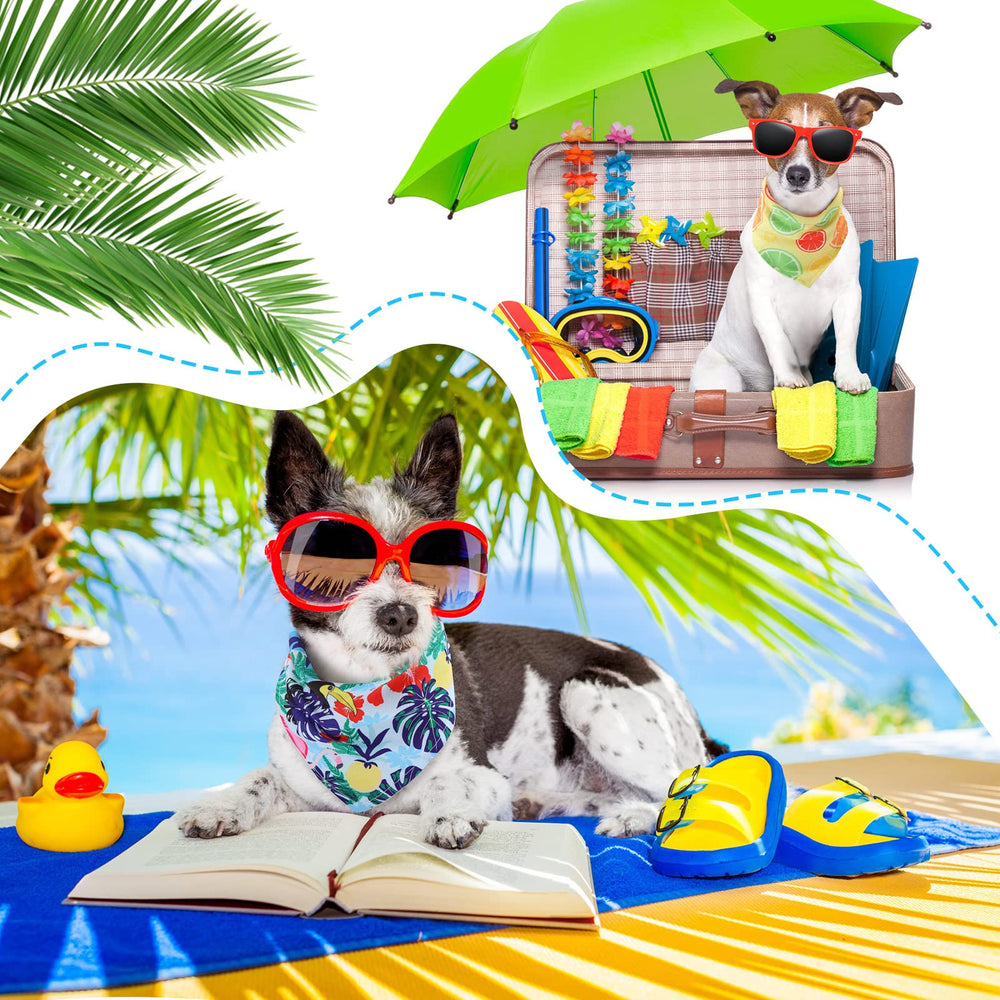 Bandanas Chunful para perro con hojas-verano, añade color y encanto a cada paseo.
