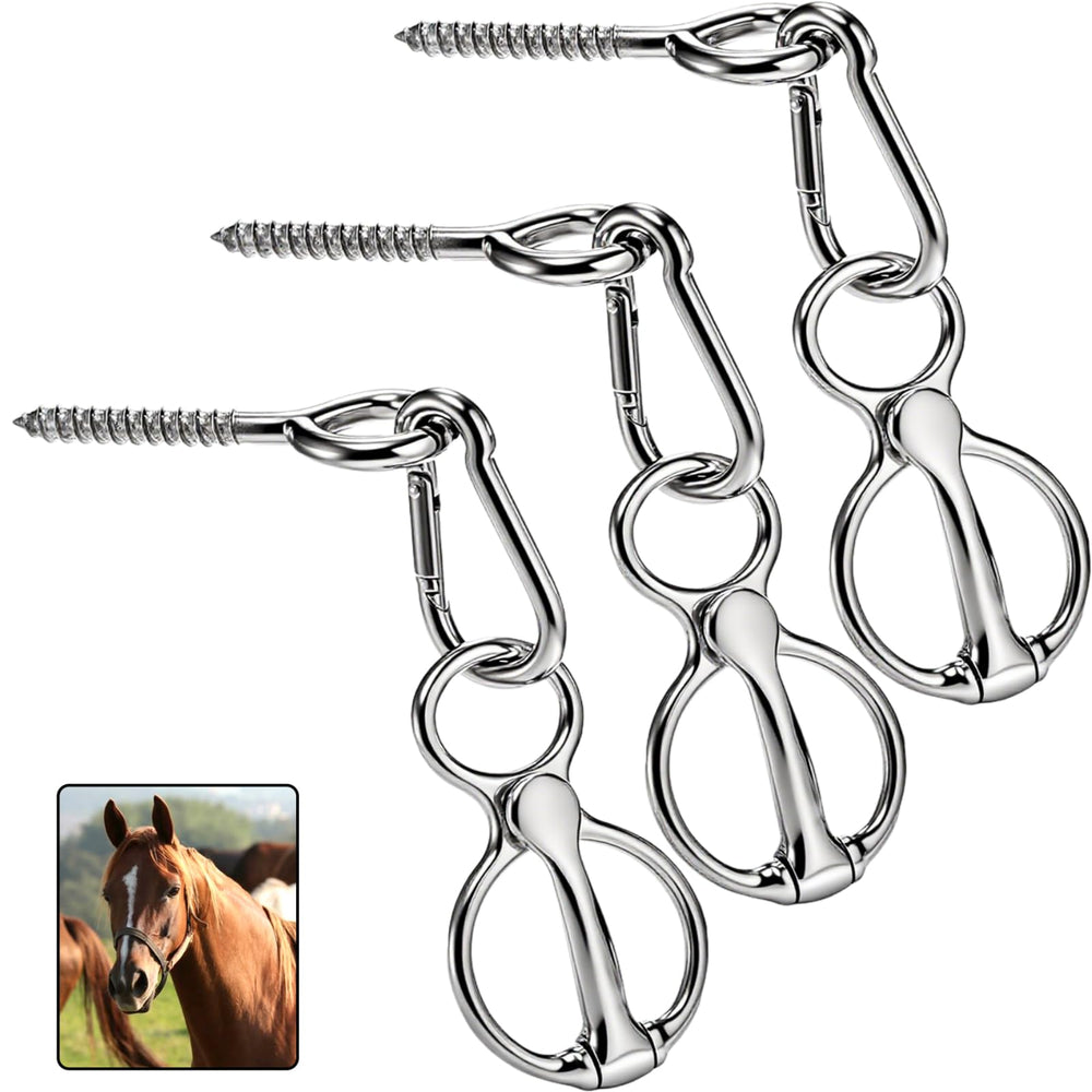 Cididu: anillo de amarre magnético para caballos, amarre seguro sin nudos.
