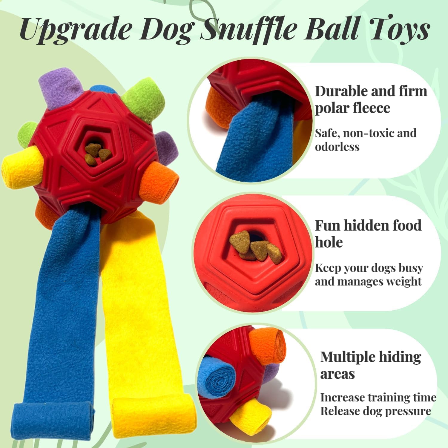 Bola indestructible CIIVURR para perros, segura y duradera en sesiones de juego.