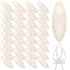 Hueso de sepia Cindeer para aves con 40 piezas y soporte para jaula para masticación.