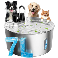 Citizili bebedero para perro grande 7L, hidratación estable para hogares con varias mascotas