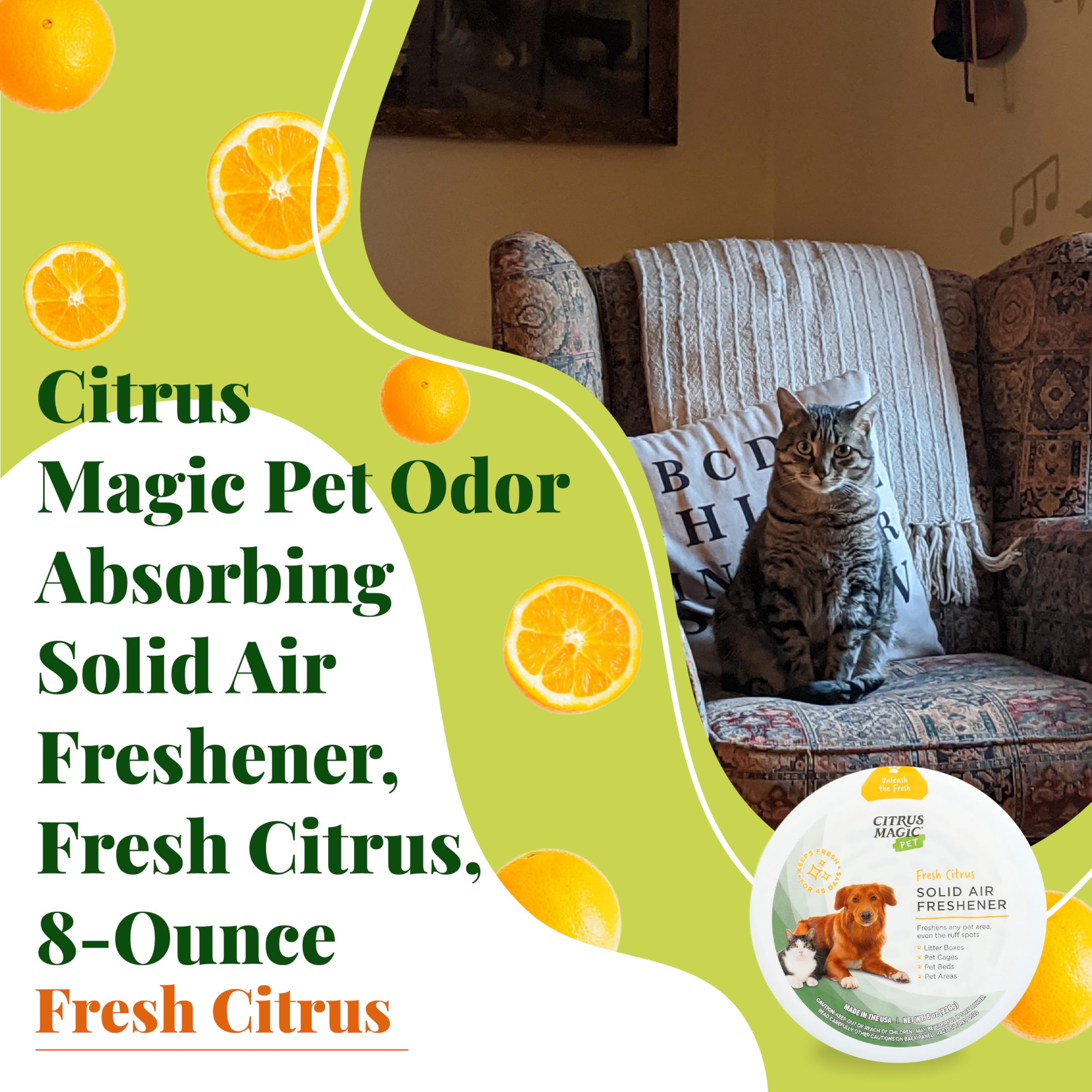 Duración de aroma Citrus Magic hasta seis semanas