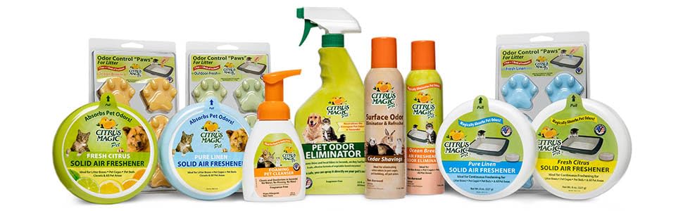 Ideal para camas y jaulas de mascotas con Citrus Magic