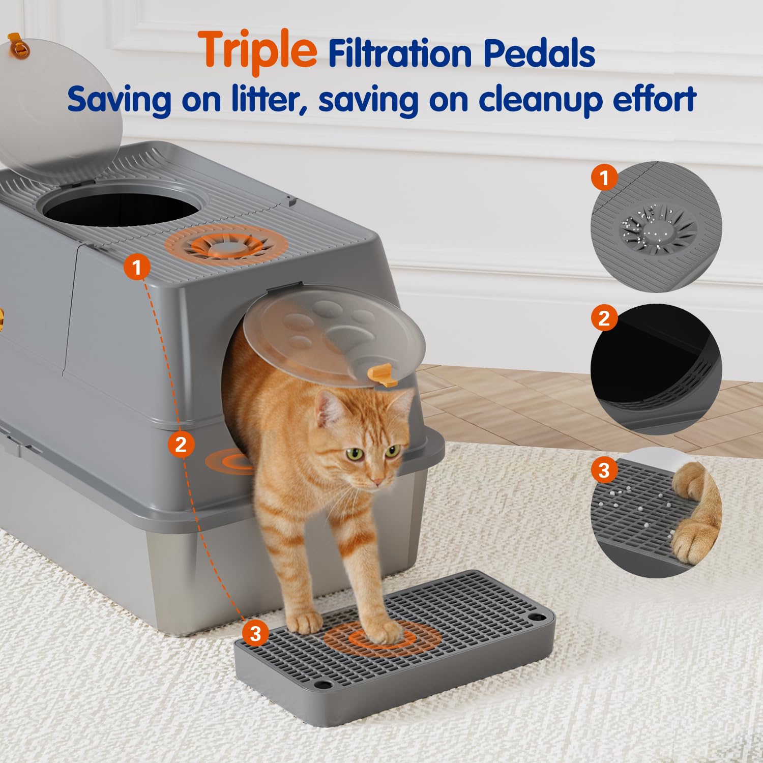 Dimensiones amplias de Citylife para varios gatos en casa.