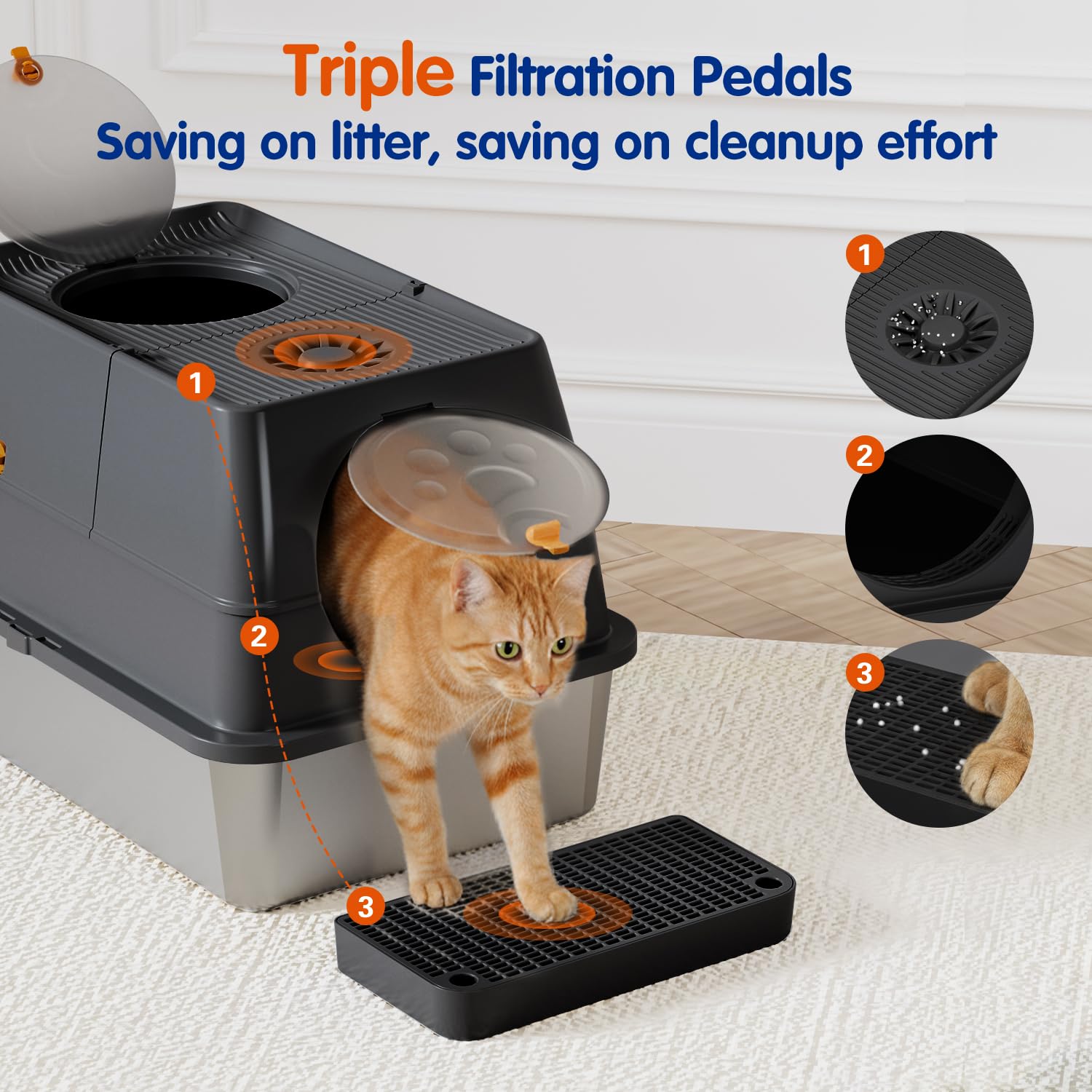 Citylife: espacio amplio para varios gatos y gran capacidad de arena.