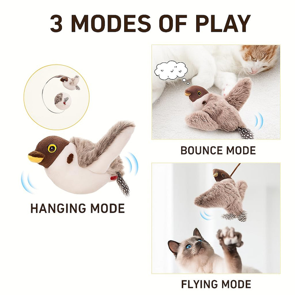 CKFPS Juguete Pajaro Sensor Activado, responde al toque para juego interactivo