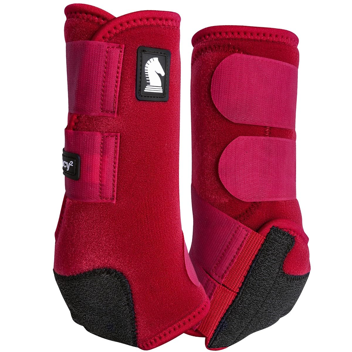 Legacy2 bota delantera Crimson de Classic Equine, protección cómoda para entrenamiento diario.