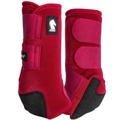 Legacy2 bota delantera Crimson de Classic Equine, protección cómoda para entrenamiento diario.