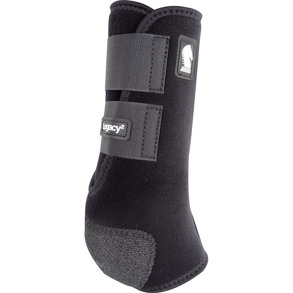 Legacy2 de Classic Equine, vista exterior trasera, protección para entrenamientos intensos.