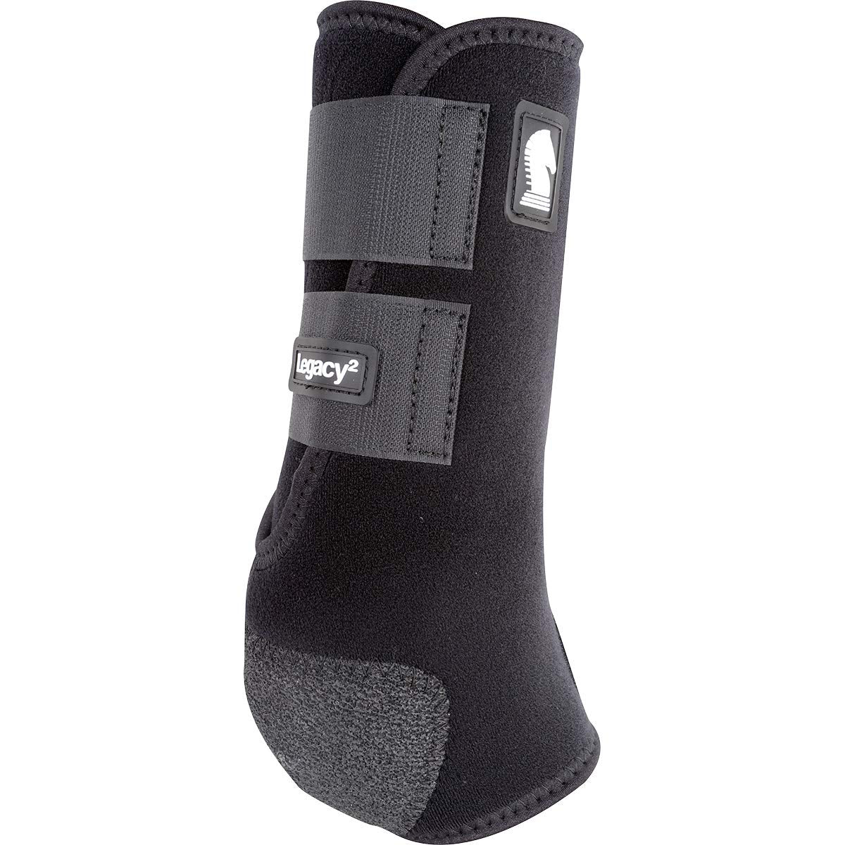 Classic Equine Legacy2 protección ante impactos, vista frontal, diseño robusto para maniobras intensas