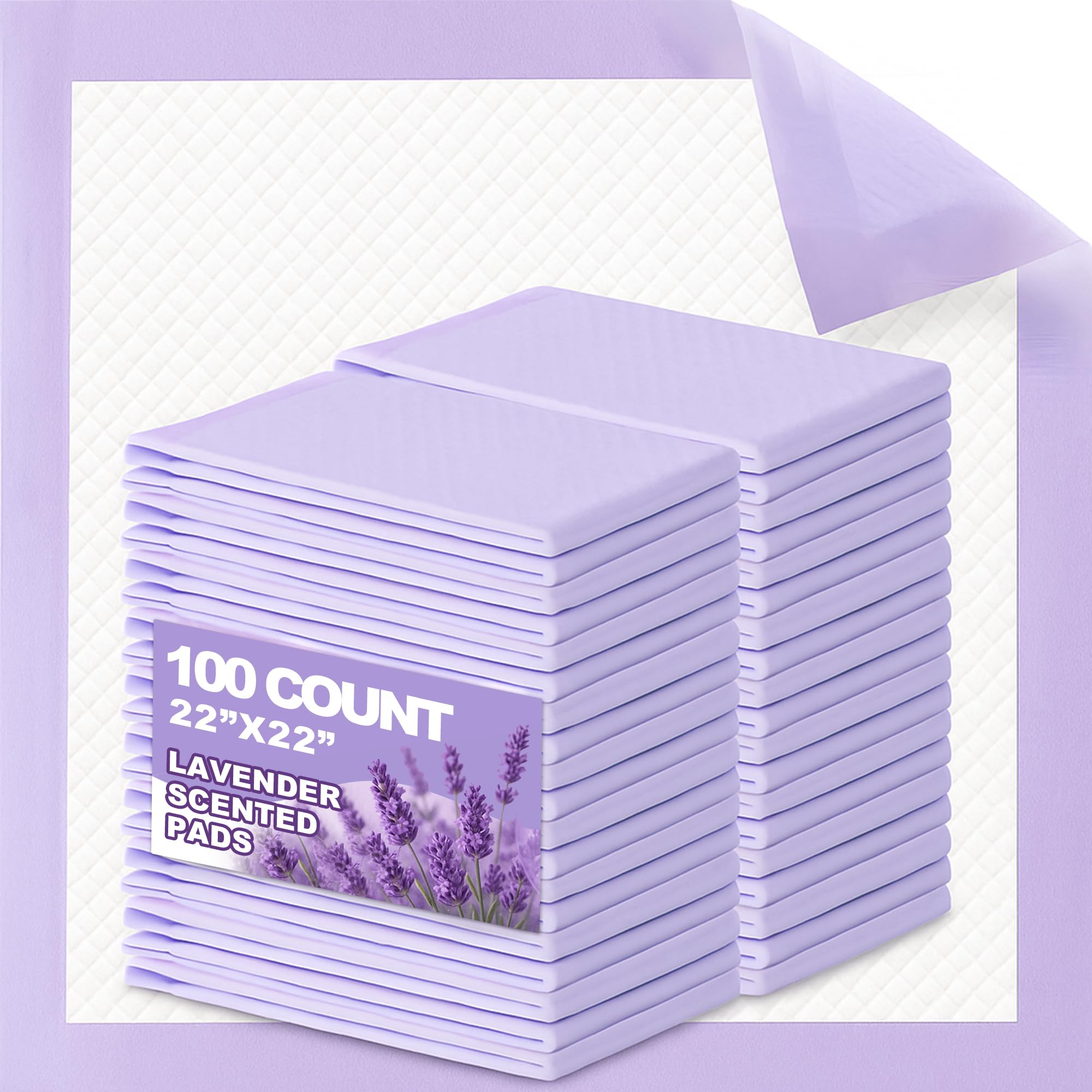 Pañitos de entrenamiento CLEAN SPACES con lavanda, ideal para cachorros.