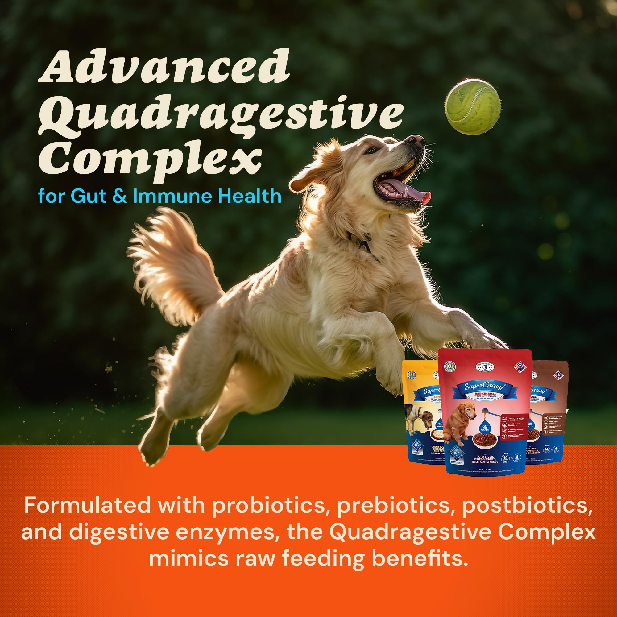 CLEAR CONSCIENCE PET hidratacion-brodo: mezcla para hidratar la comida y mejorar la consistencia
