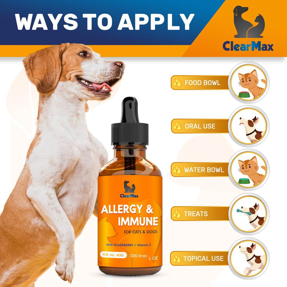 Clear Max: apoyo natural para el bienestar de perros y gatos.
