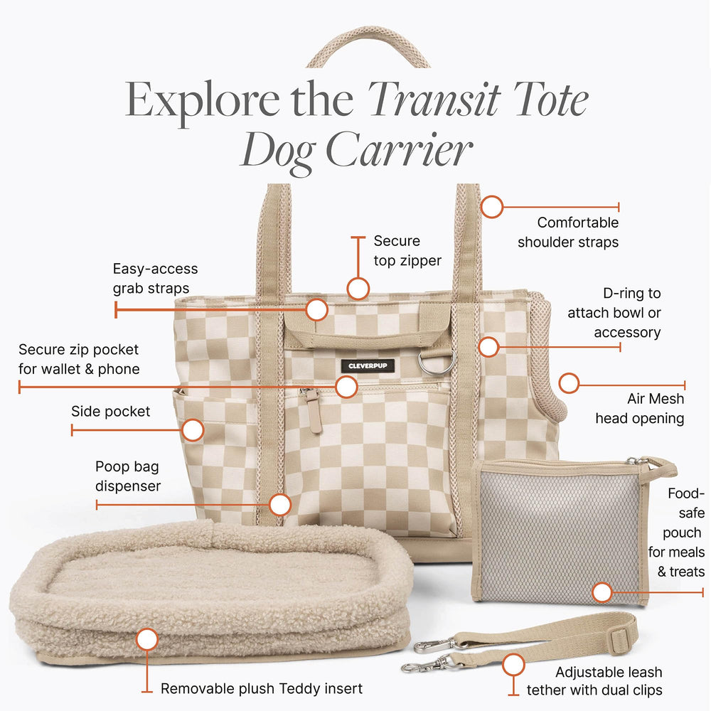 Cleverpup bolsa de alimentos incluida facilita llevar comida para el paseo.