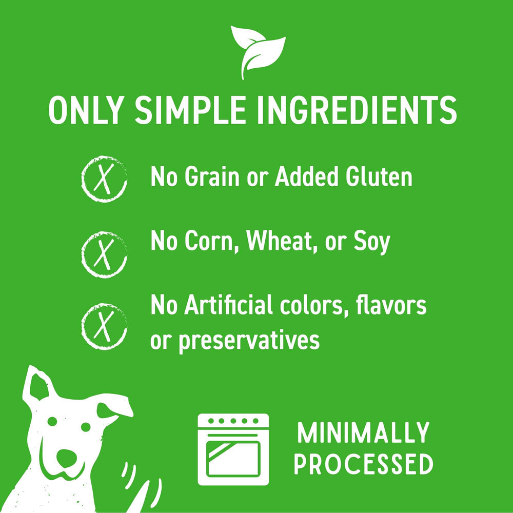 Ingredientes simples y de alta calidad en Wag More Bark Less