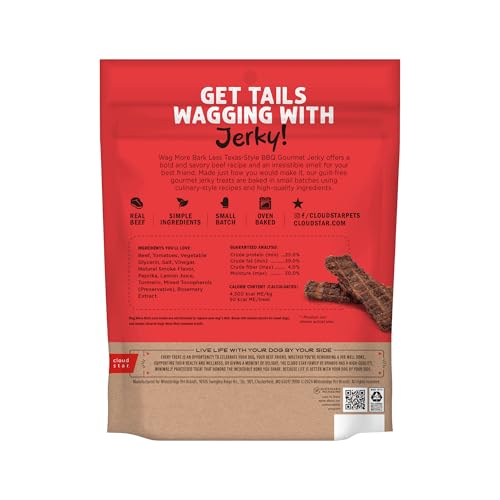 Cloud Star Wag More Bark Less: ingredientes simples para snack canino sin aditivos.
