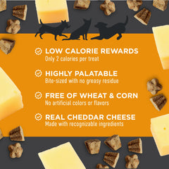 Crujiente sabor cheddar real para perros de todas las edades