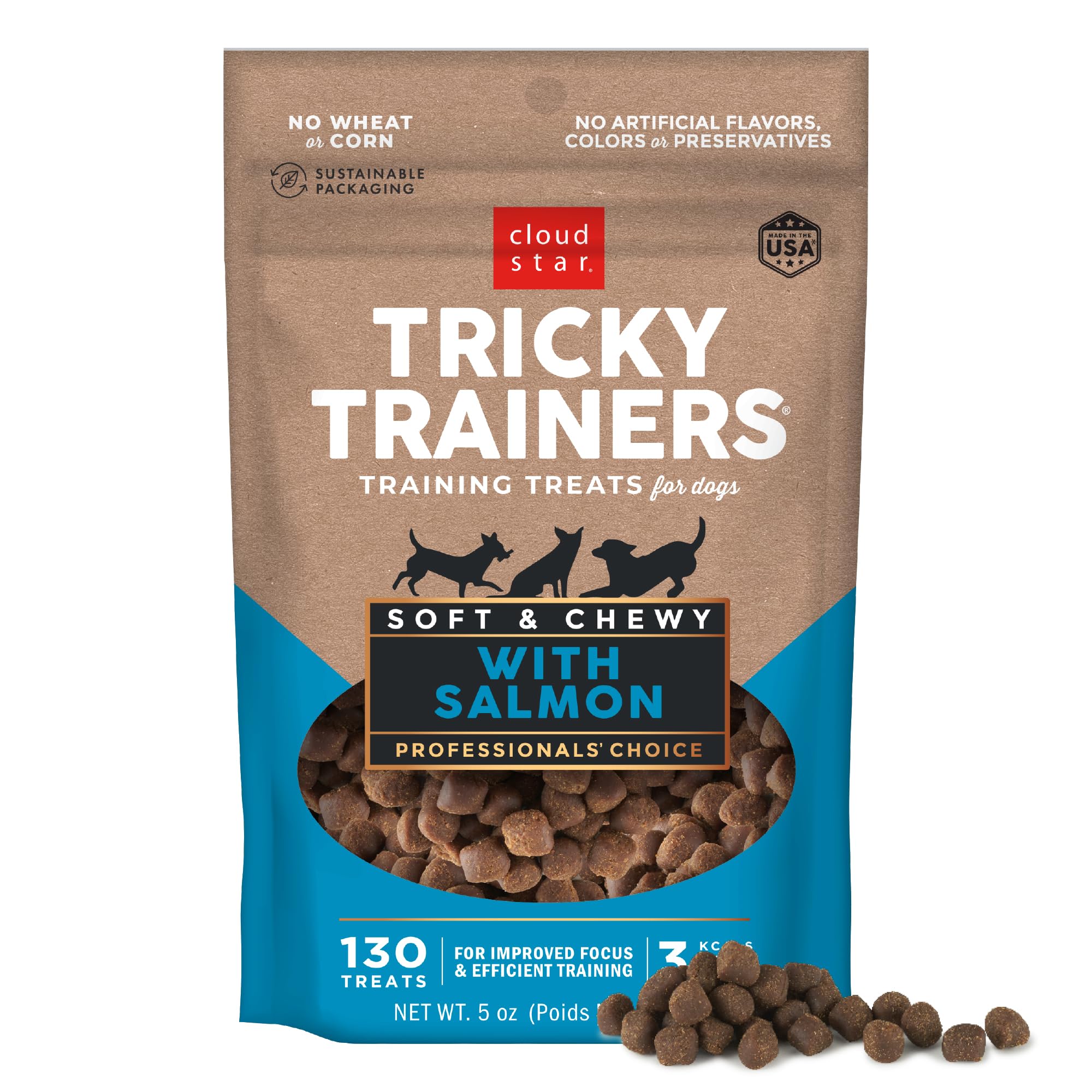 Tricky Trainers Cloud Star en bolsa de 5 onzas, ideal para entrenamiento sabroso.