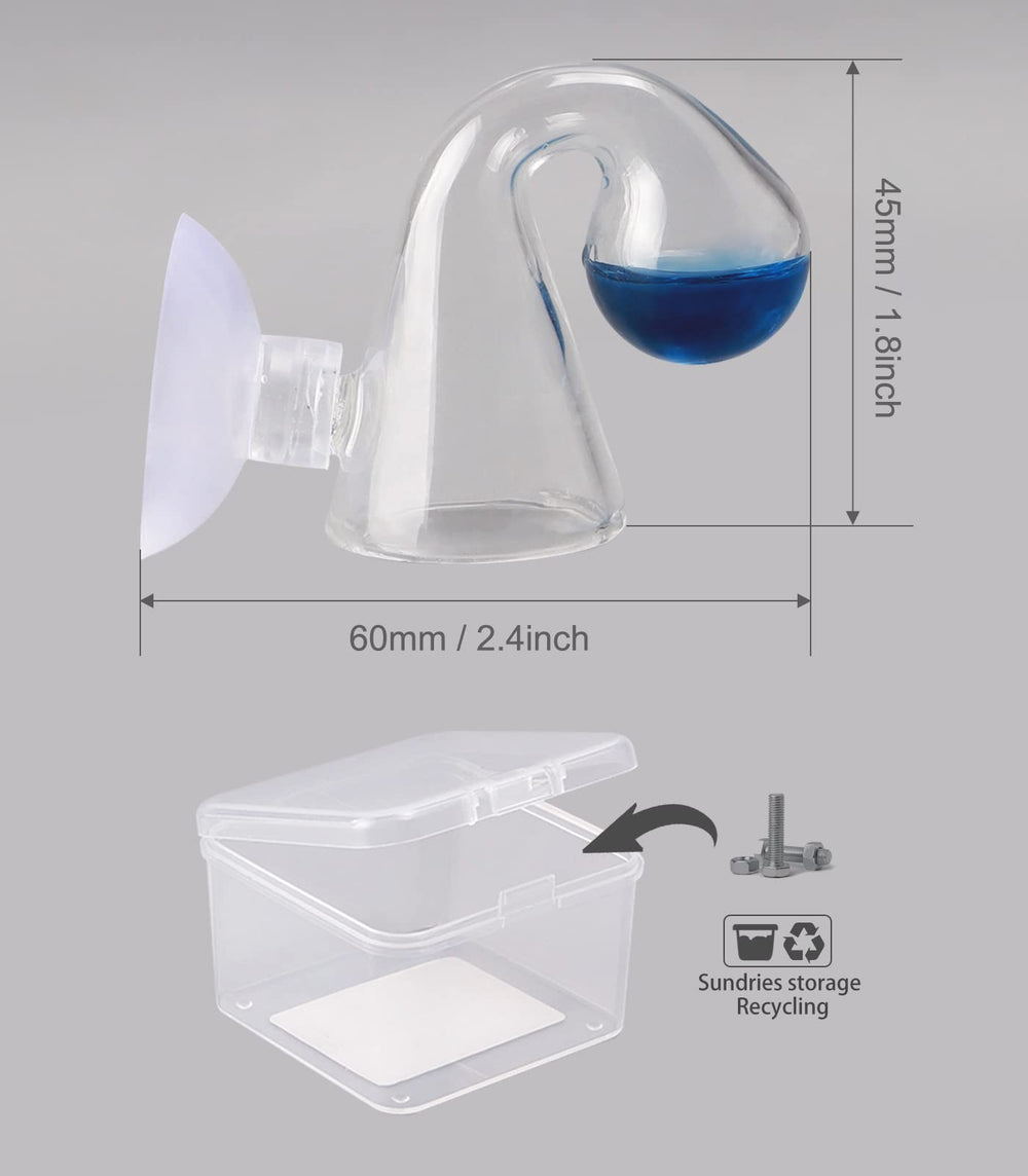 Cristal de alta claridad que potencia la lectura del CO2 en acuario.