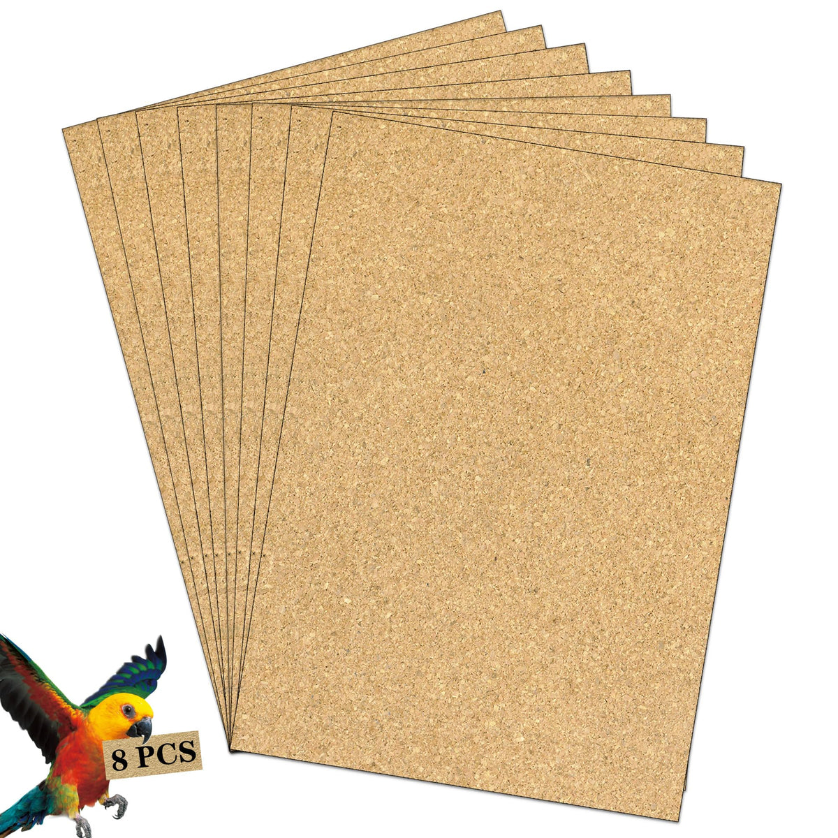 Papel grava Clyairmao para jaula de aves 11x17, base estable para limpieza rápida