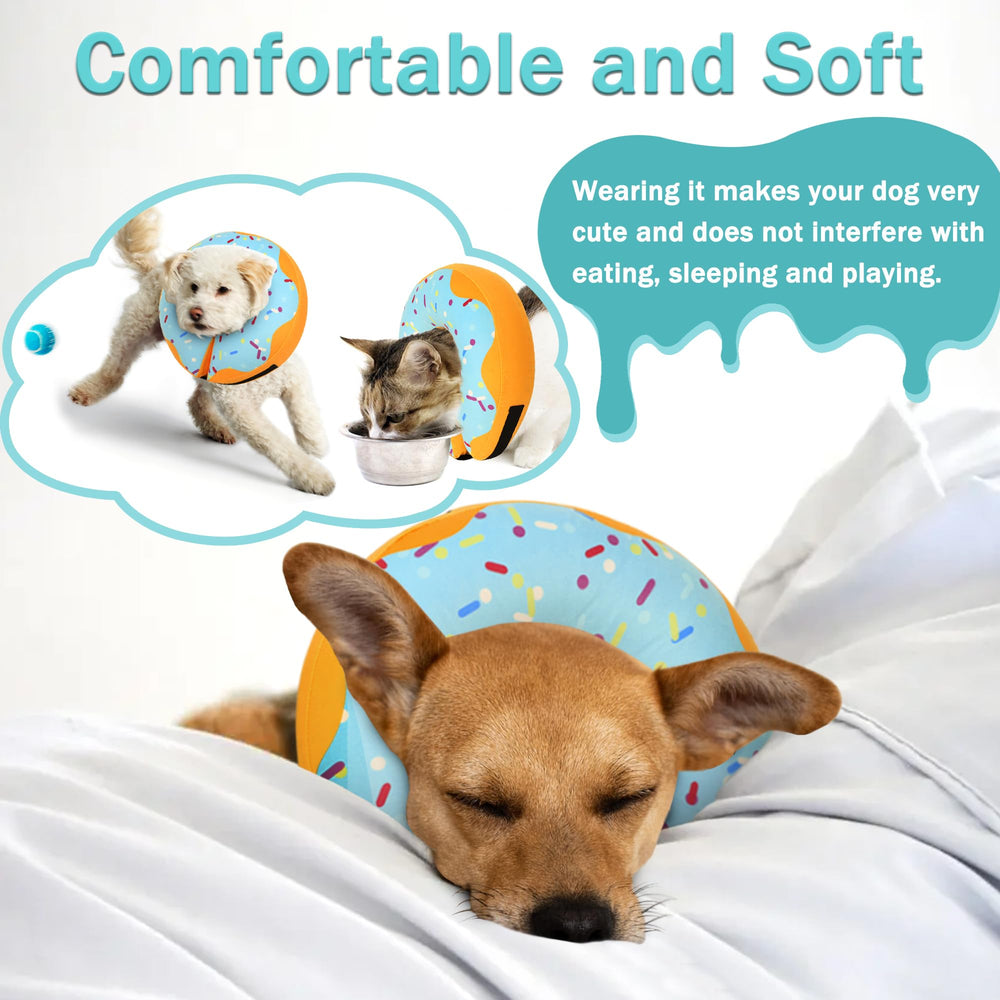 Cneo collar dona inflable con ajuste y hebilla para un ajuste seguro.