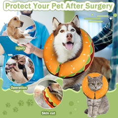 Collar dona inflable de Cneo con ajuste seguro para un uso cómodo.