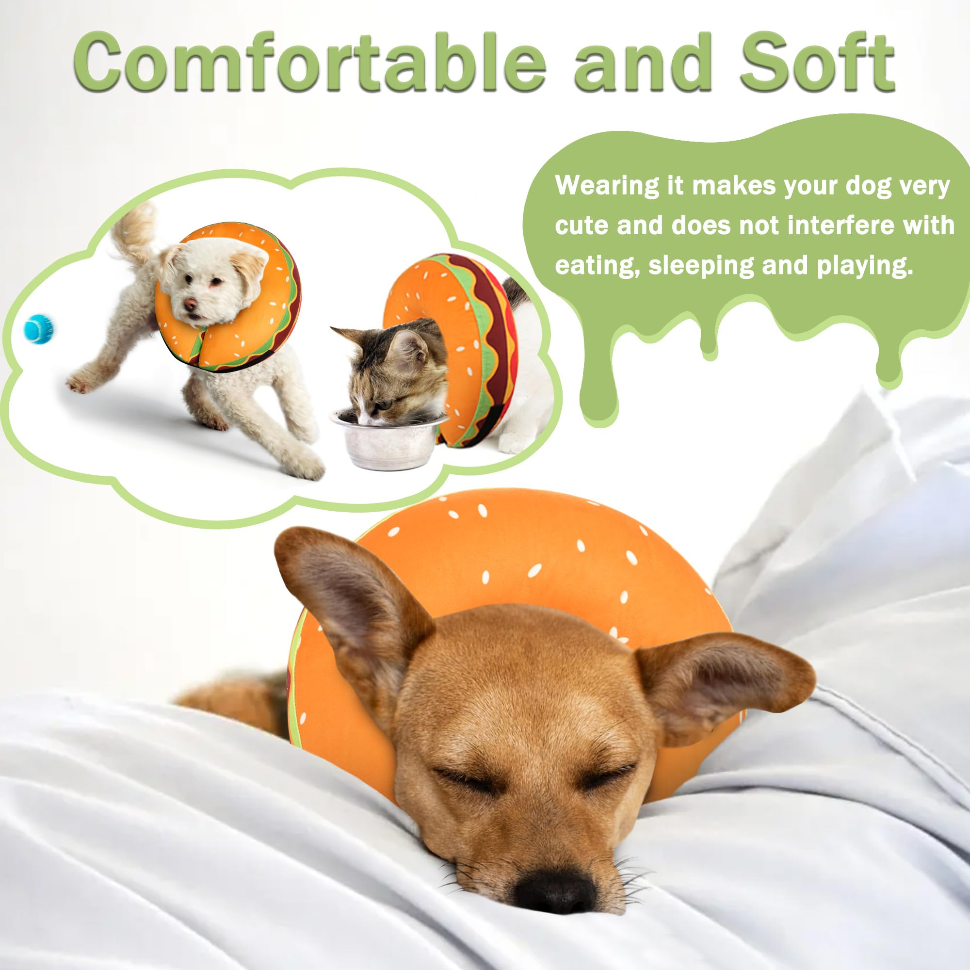 Collar dona inflable de Cneo ofrece comodidad suave para comer y beber.