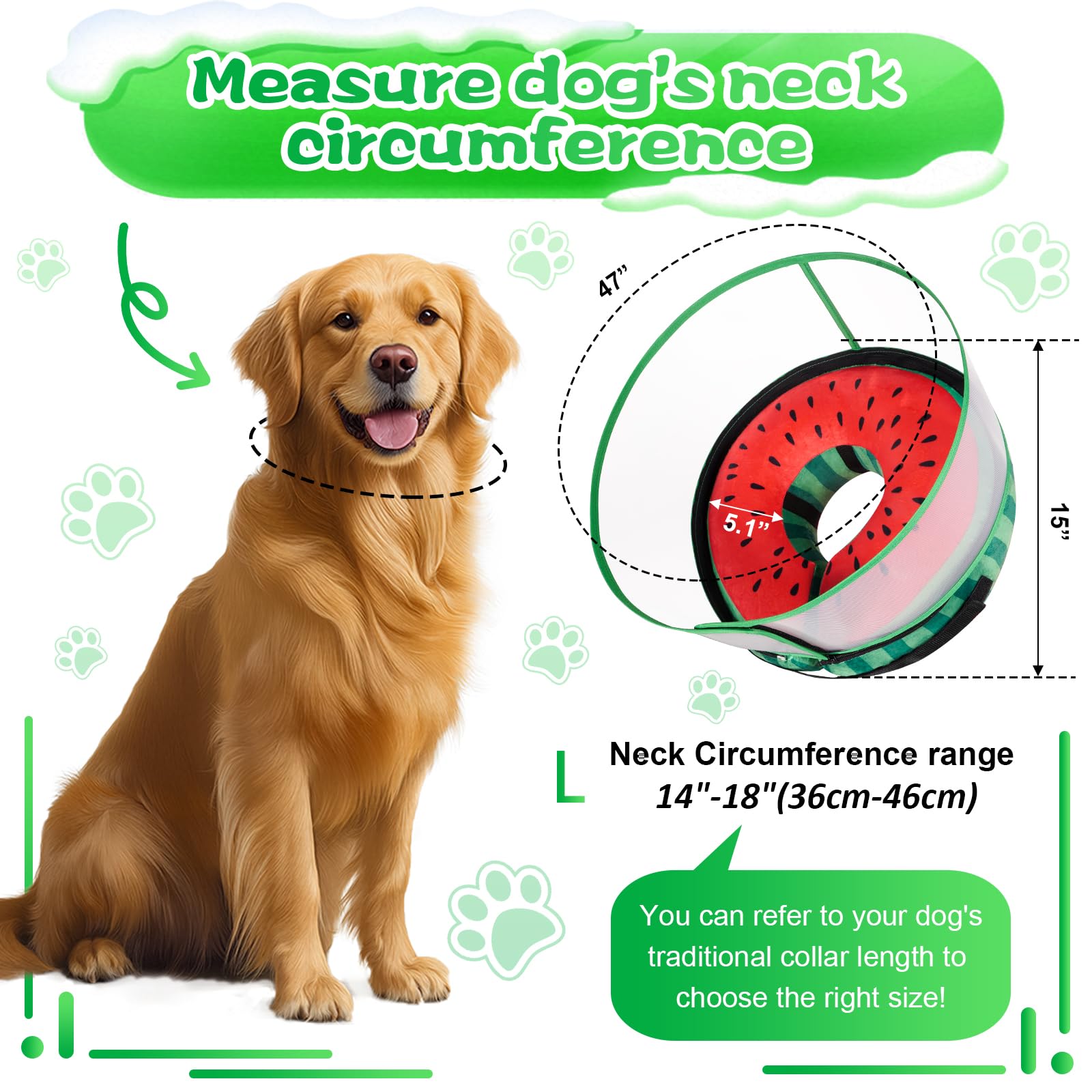 Cneo collar para postoperatorio facilita comer y beber