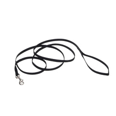 Correa Coastal Pet negra de un solo hilo, duradera para paseos diarios