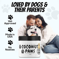 Coconut Essentials Coconut Paws tratamiento de nariz seca del perro.