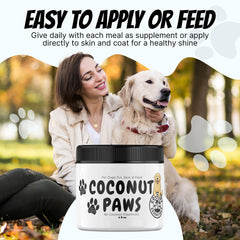 Coconut Essentials Coconut Paws tratamiento de zonas irritadas en perros.