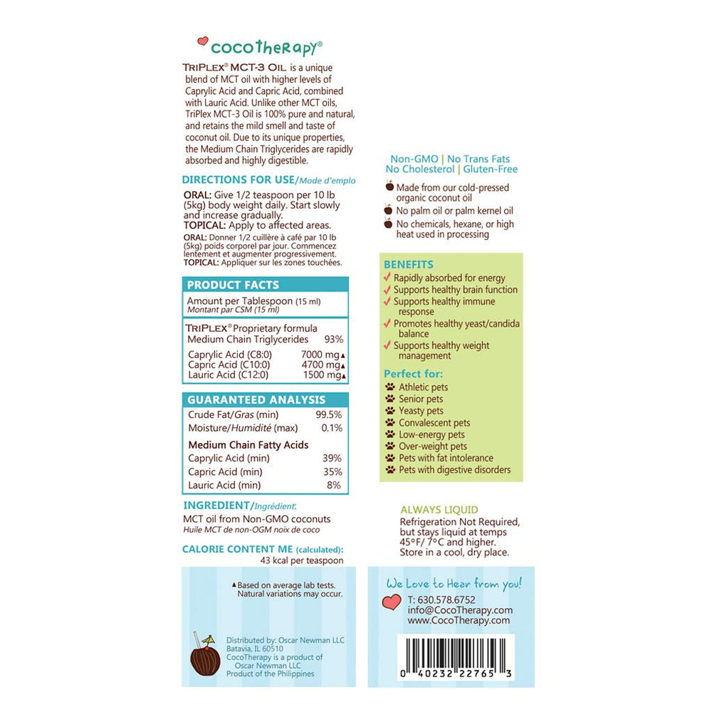 Cocotherapy Triplex MCT-3 gotero para dosis precisa