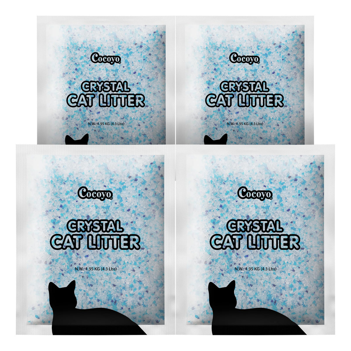 COCOYO Arena de Cristales para Gatos absorcion-olor: controla olores, ideal para cajas de arena