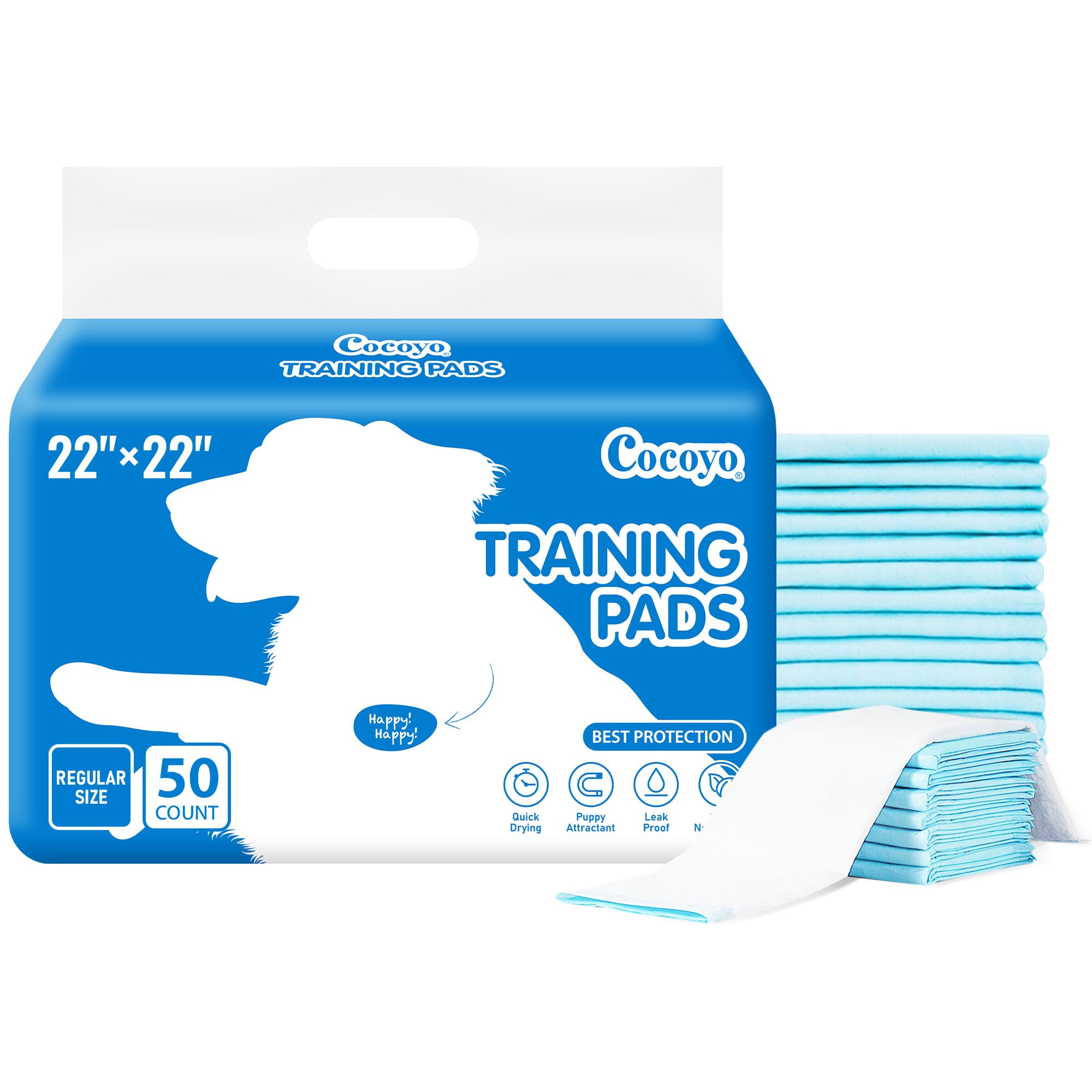 COCOYO pads-entrenamiento-perro 22x22: práctica diaria para adiestramiento en casa.
