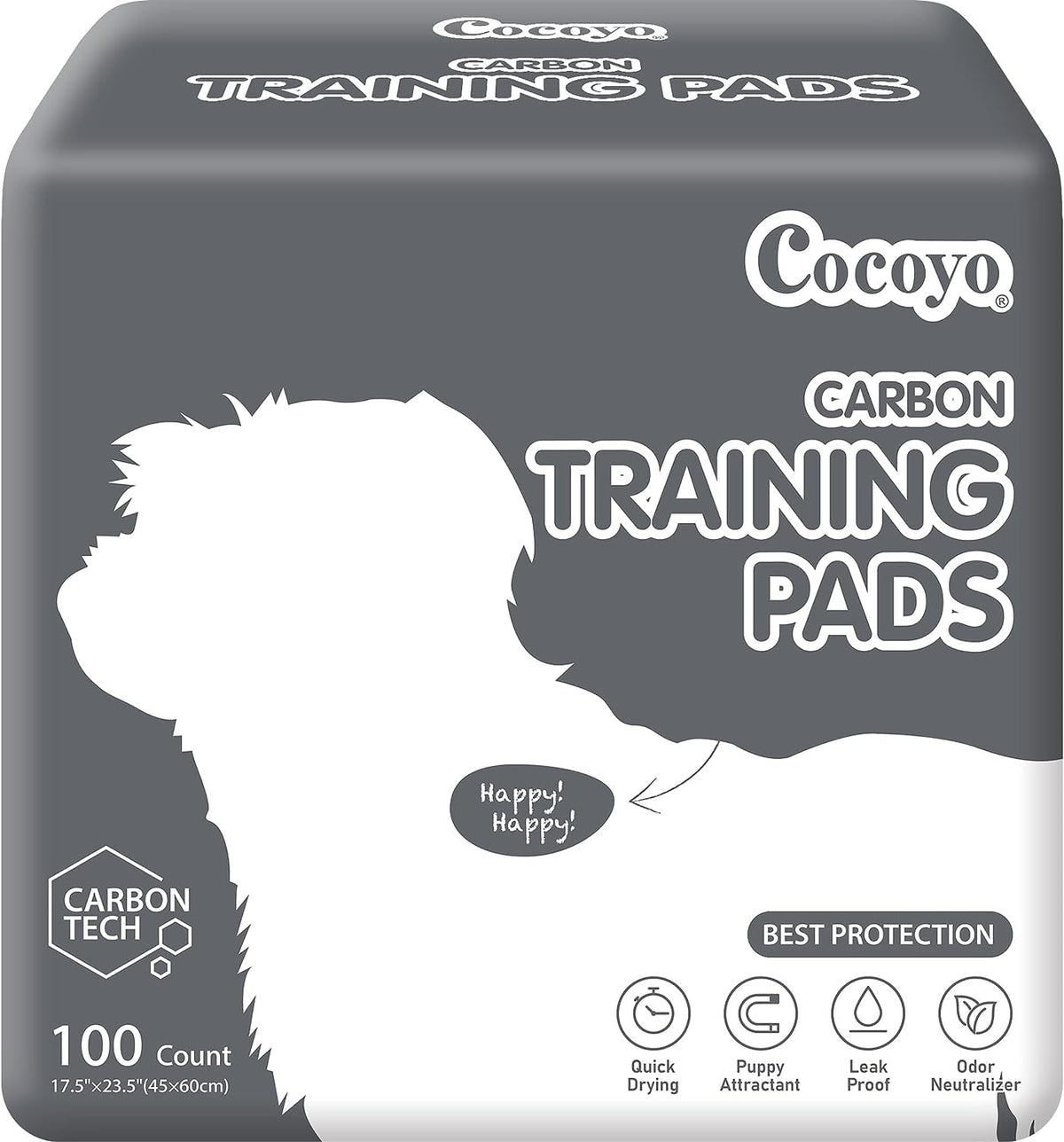 COCOYO almohadillas de entrenamiento, control de olor en la superficie superior.