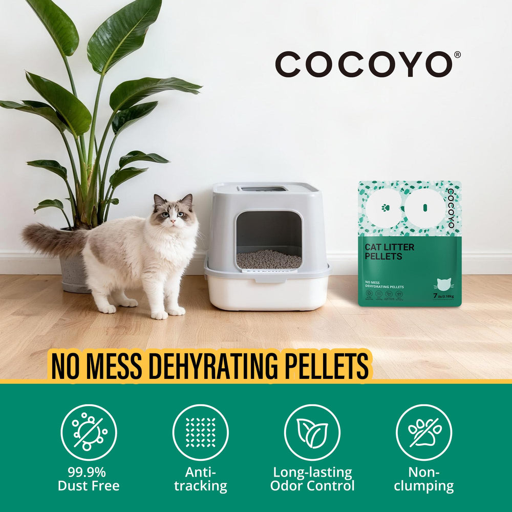 COCOYO pellets zeolita reducen el rastreo fuera de la caja