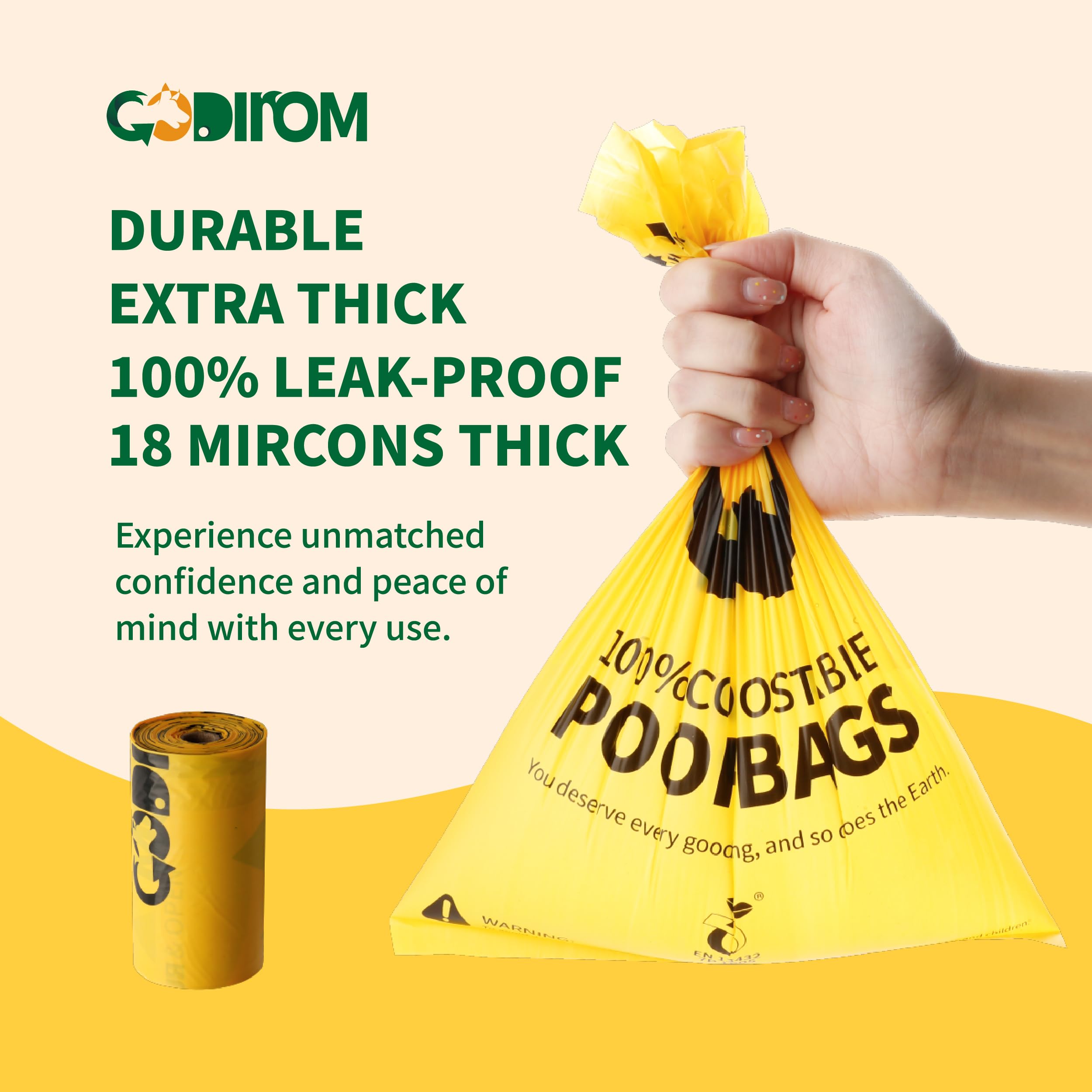 Codirom bolsas compostables certificadas por TÜV AUSTRIA para compostaje doméstico.