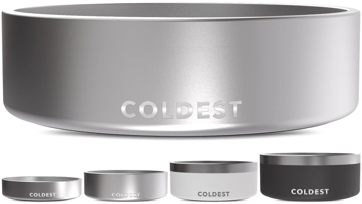El cuenco Coldest Water para perros con aislamiento de tres capas mantiene el agua fresca.