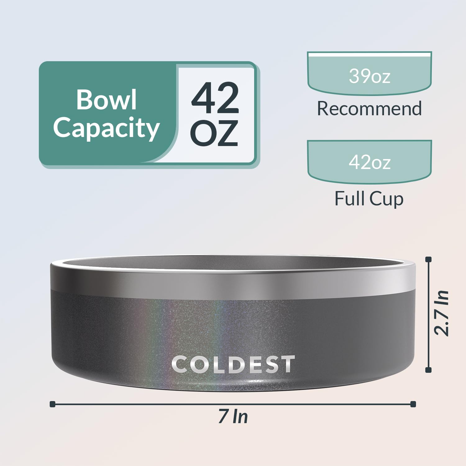 Coldest Water evita derrames con diseño a prueba de fugas.