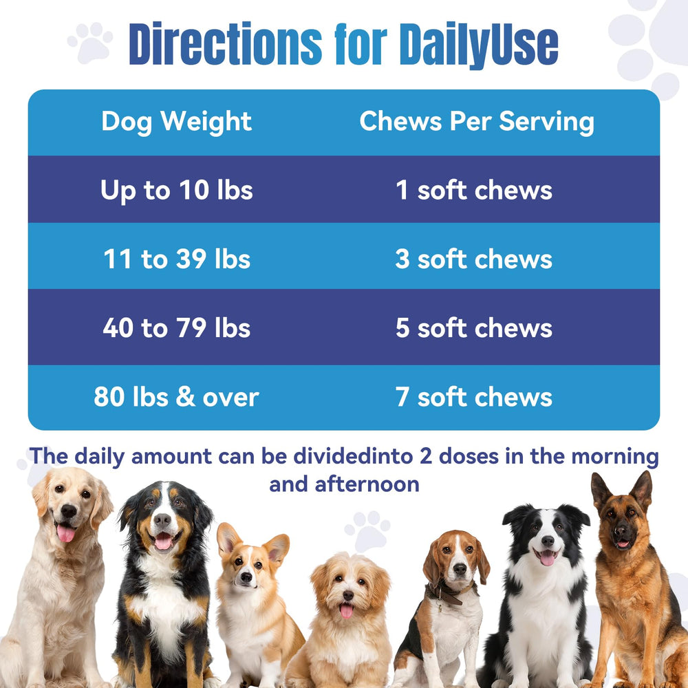 ColEaze masticables calmantes para todas las razas, práctico tamaño familiar para uso diario.