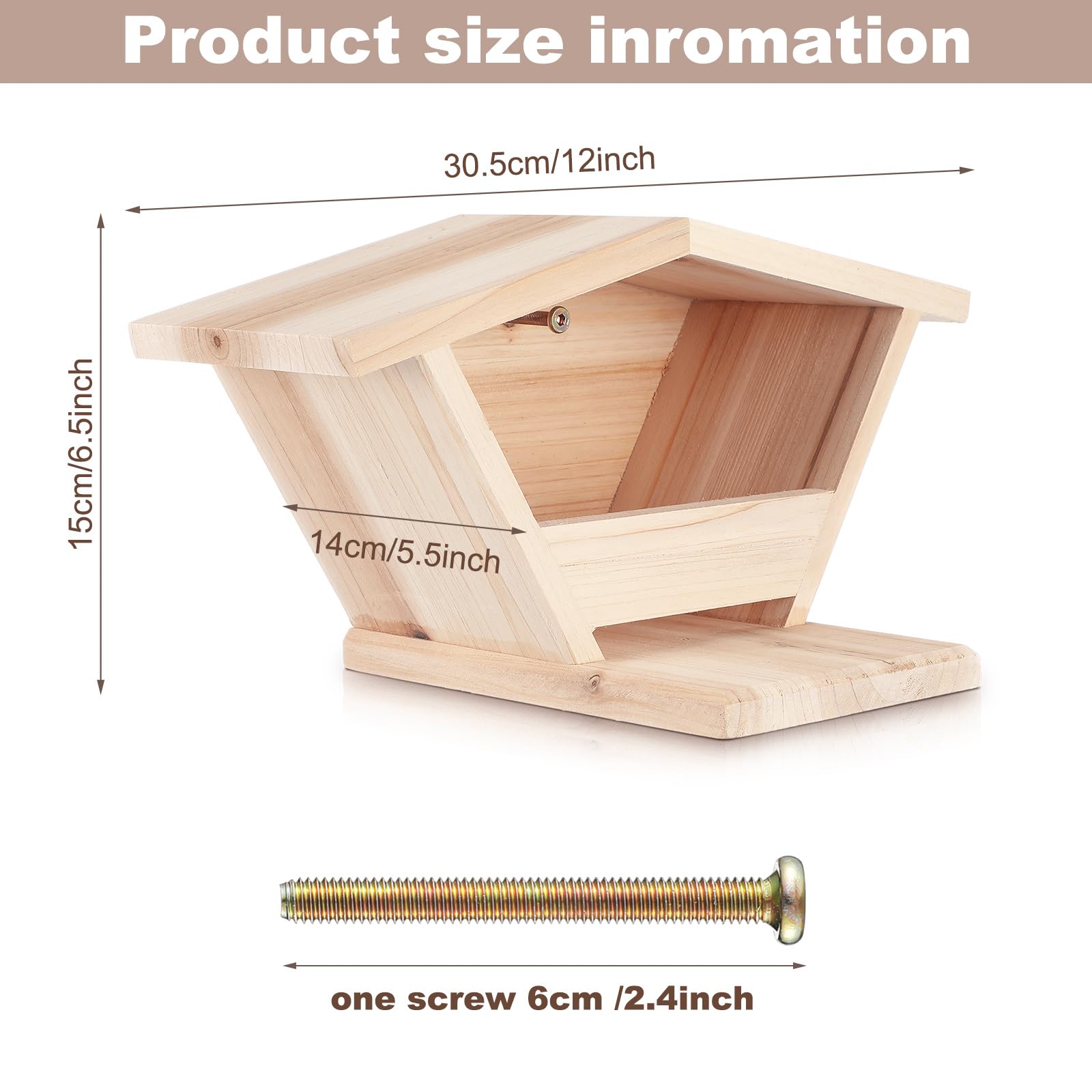 Colingmill casita nido de cedro, vista lateral, diseño robusto para climas variados.