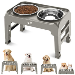 COMESOON soporte elevado para perros con alturas ajustables mejora la ergonomía al comer