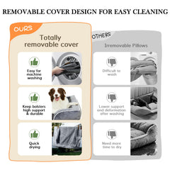 Reposabrazos desmontables Comfort Expression rodean cuello y cabeza.