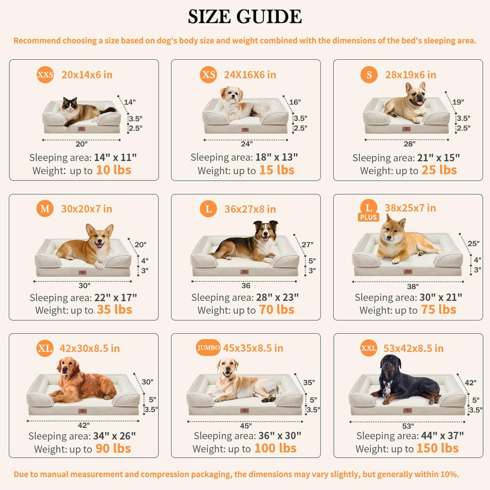 Espuma tipo huevo de Comfort Expression ofrece soporte suave para perros grandes.