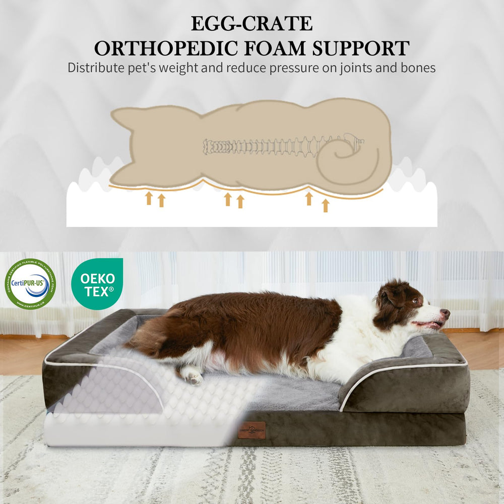 Cama con cubierta impermeable de Comfort Expression mantiene la espuma seca.