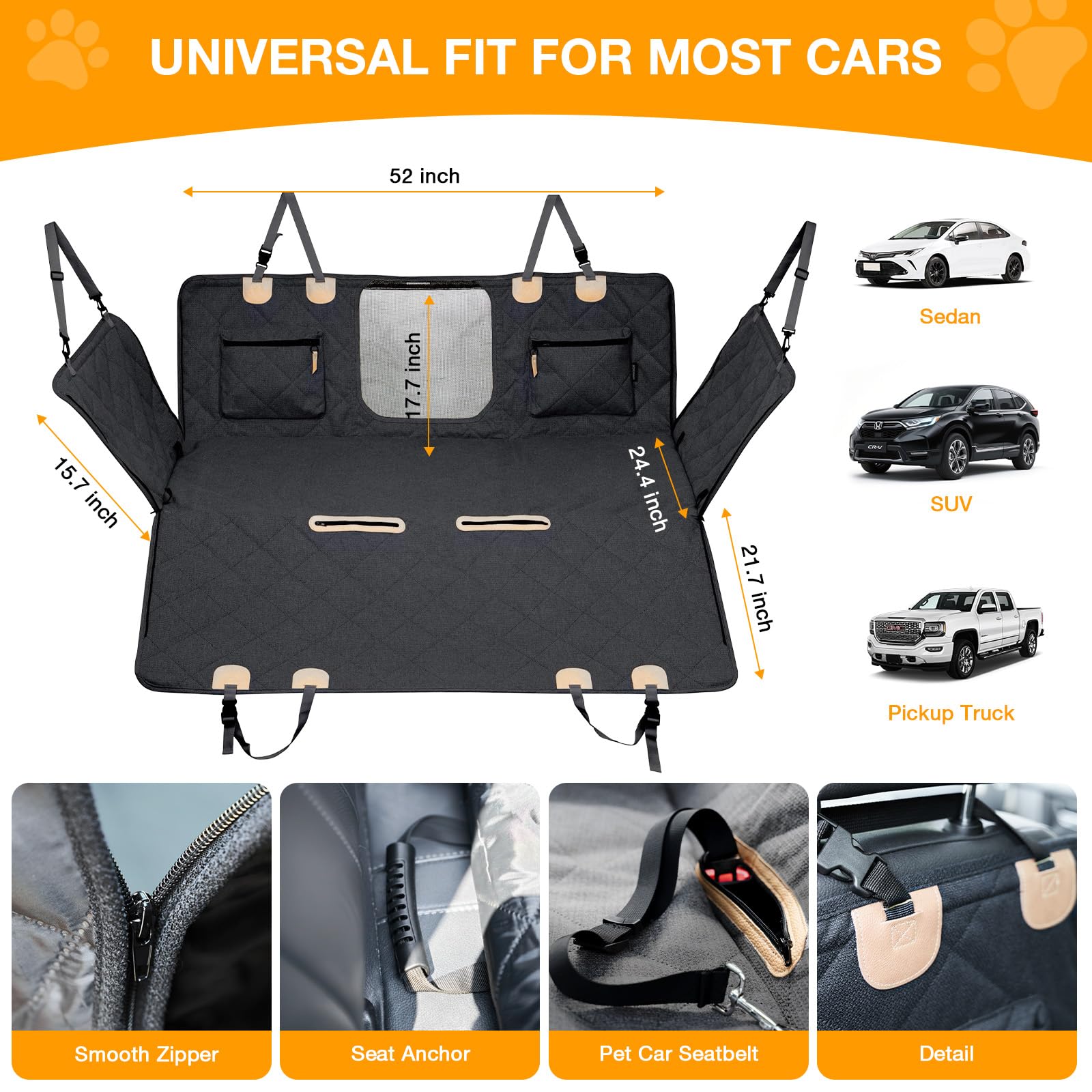 COMPAWNY accesorios de viaje para perro, plegable para almacenamiento